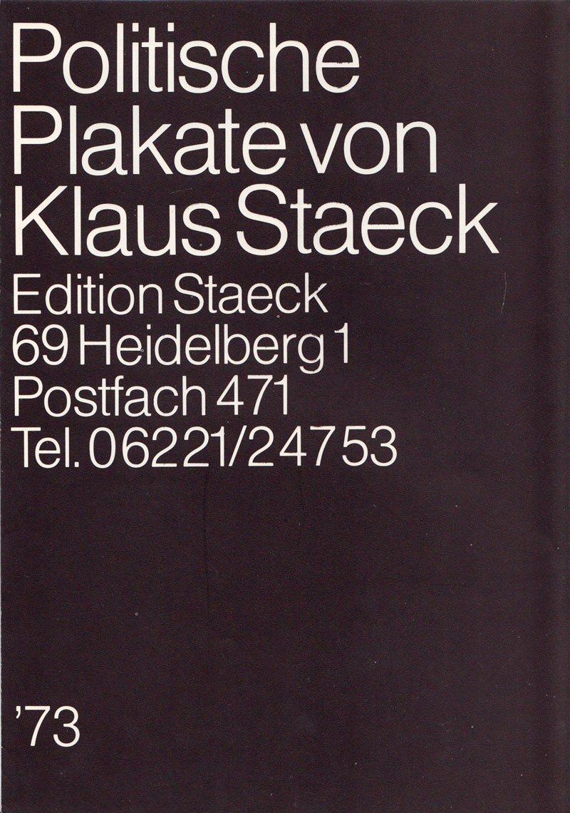 politische plakate von staeck 73